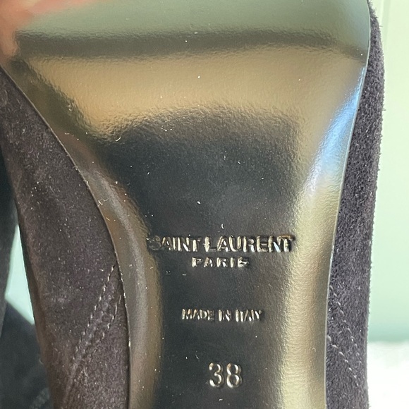 NWOB Saint Laurent/YSL Paris Western Suede Ankle Boots Sz 38 - Picture 13 of 14